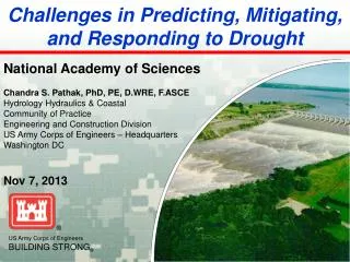 Challenges in Predicting, Mitigating, and Responding to Drought
