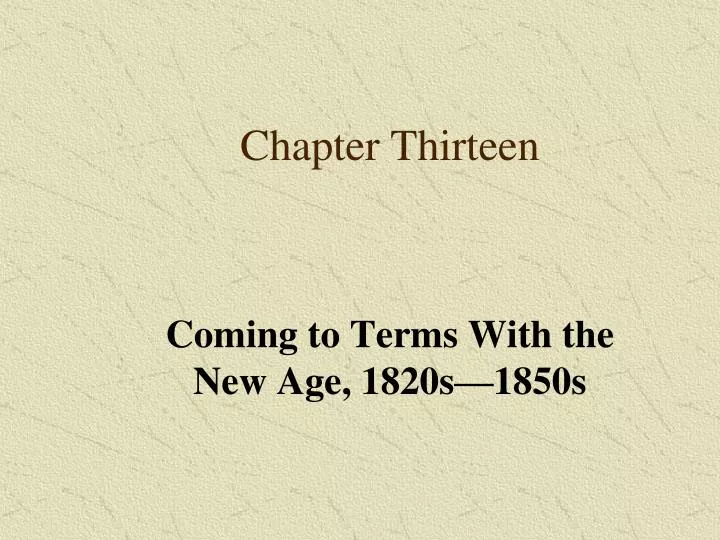 chapter thirteen