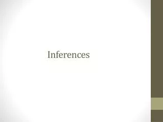 inferences