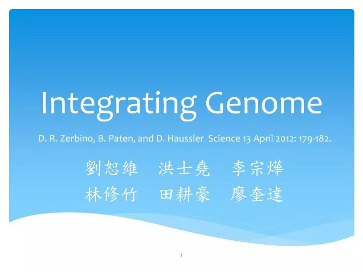 integrating genome