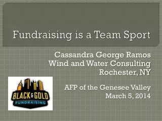 Fundraising is a Team Sport