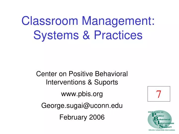classroom management systems practices