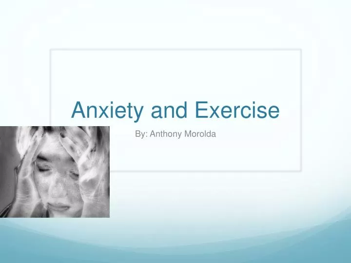 anxiety and exercise