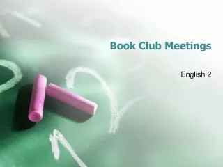 Book Club Meetings