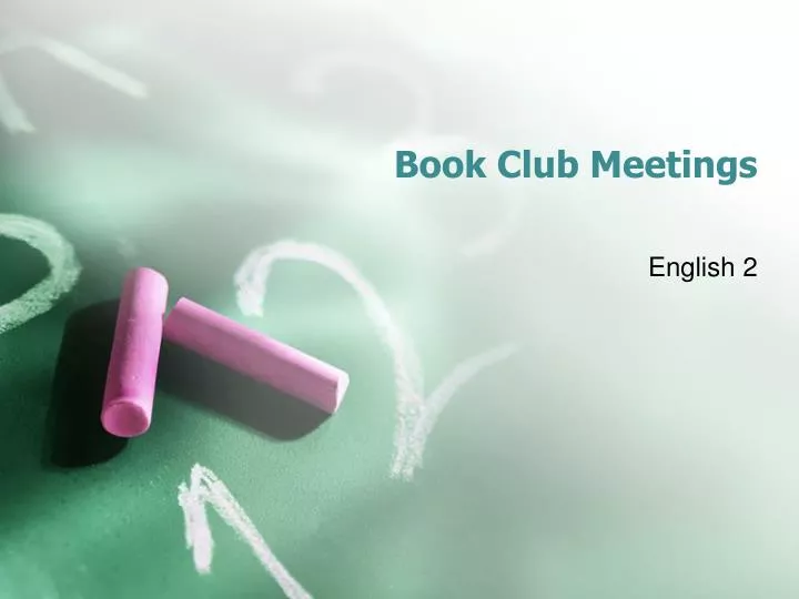 book club meetings