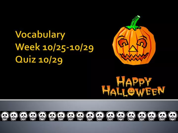 vocabulary week 10 25 10 29 quiz 10 29