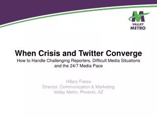 When Crisis and Twitter Converge