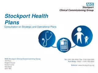 Stockport Health Plans
