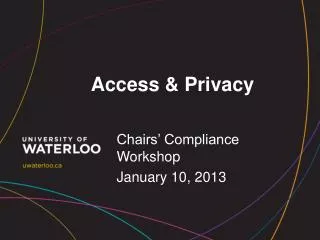 Access &amp; Privacy