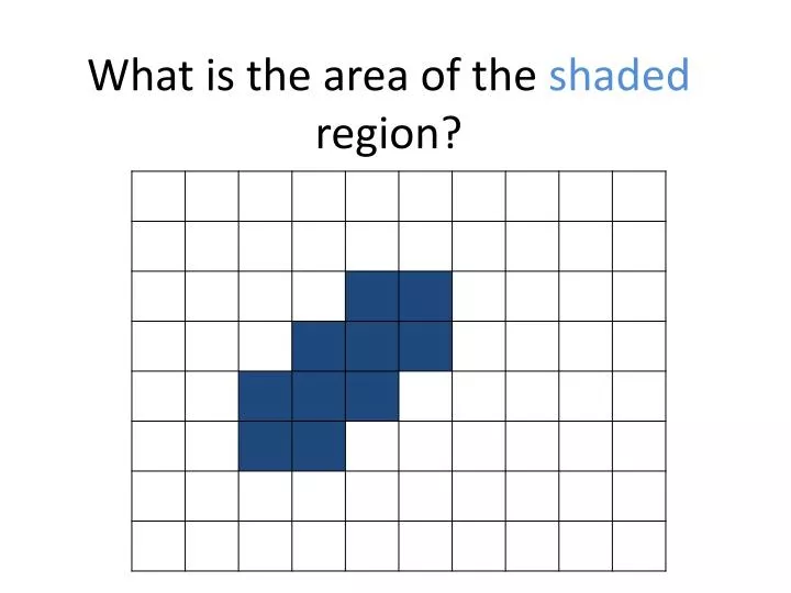 what is the area of the shaded region