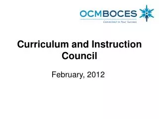 Curriculum and Instruction Council