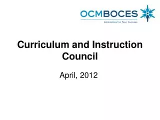 Curriculum and Instruction Council