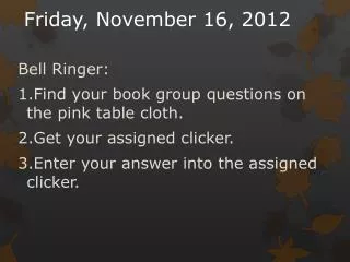 friday november 16 2012