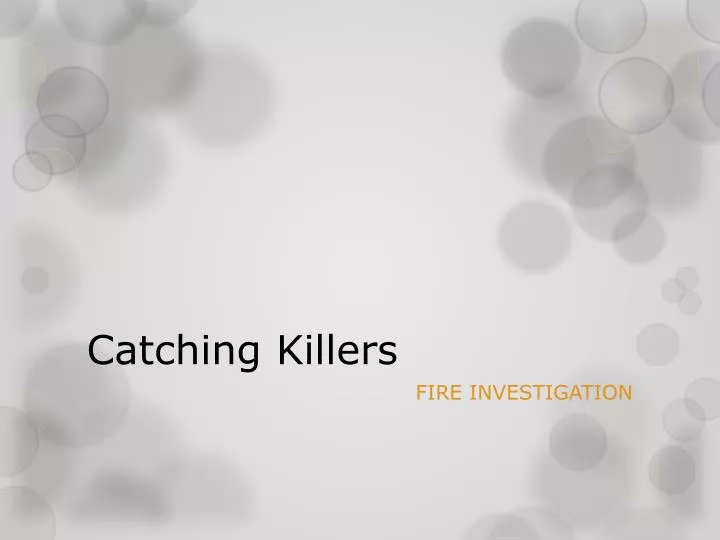 catching killers