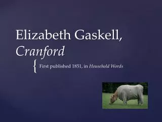 Elizabeth Gaskell, Cranford