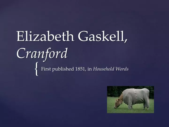 elizabeth gaskell cranford