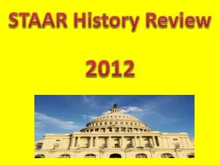 STAAR History Review 2012