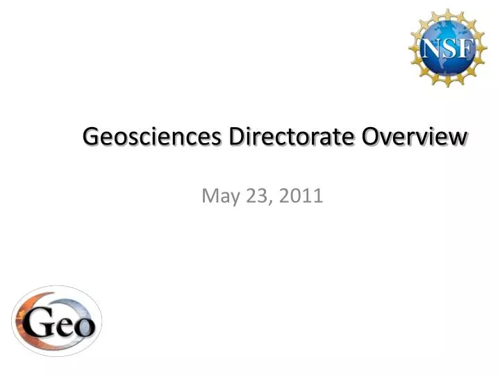 geosciences directorate overview