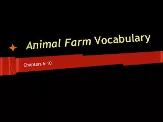 Animal Farm Vocabulary