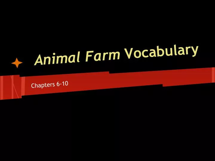 animal farm vocabulary