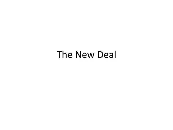 the new deal