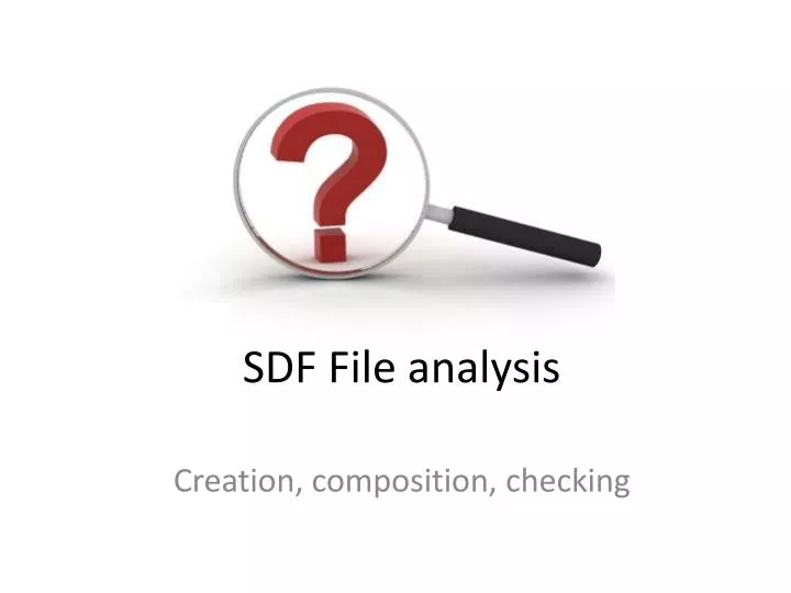 sdf file analysis