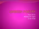 UNSEEN POETRY - slide 1