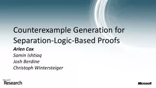 Counterexample Generation for Separation-Logic-Based Proofs