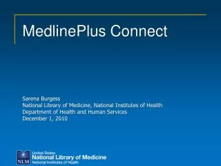 MedlinePlus Connect