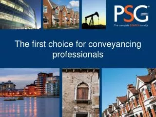 The first choice for conveyancing professionals