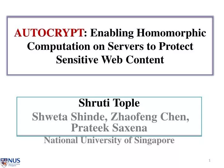 autocrypt enabling homomorphic computation on servers to protect sensitive web content