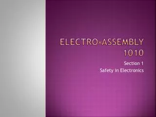 Electro-assembly 1010