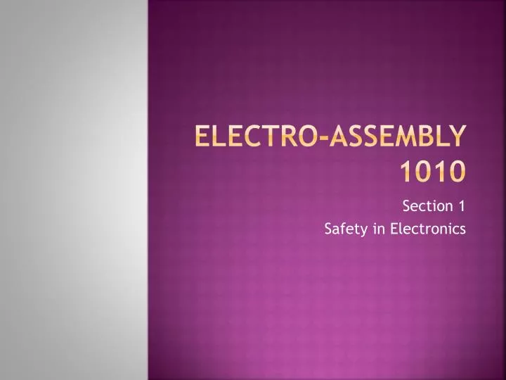electro assembly 1010