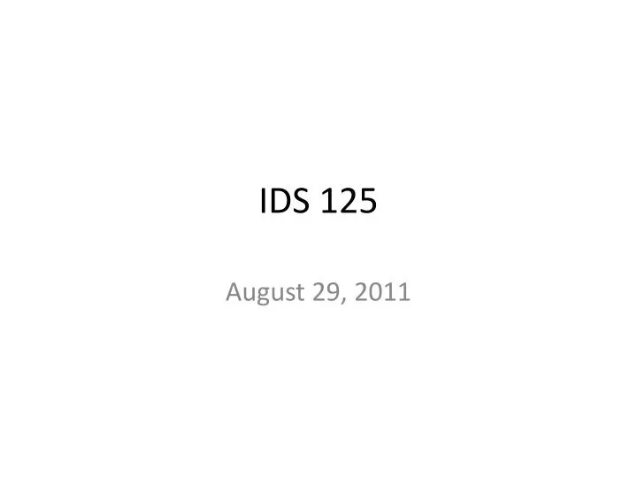 ids 125