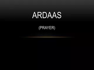 Ardaas (prayer)