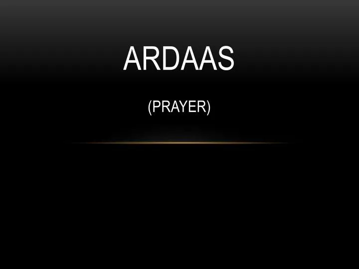 ardaas prayer