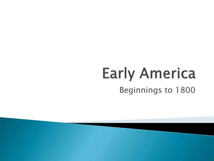 early america