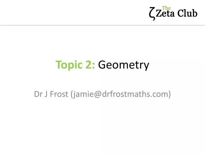 topic 2 geometry