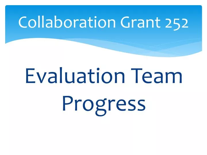 collaboration grant 252