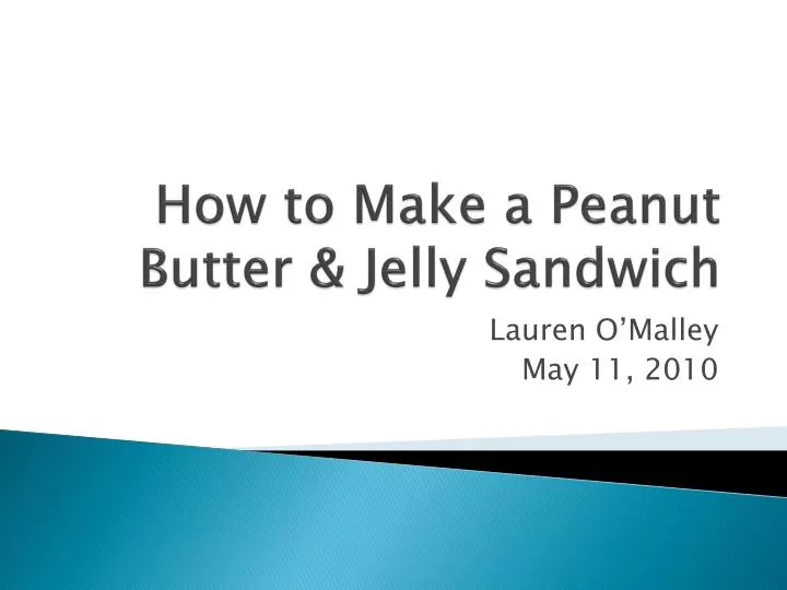 how to make a peanut butter jelly sandwich