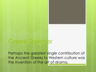 Two Important Greek Playwrights