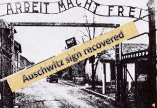 Auschwitz sign recovered