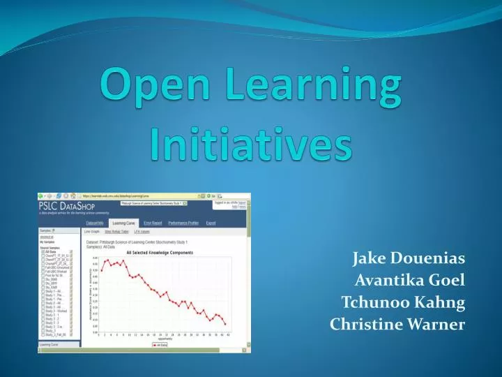 open learning initiatives