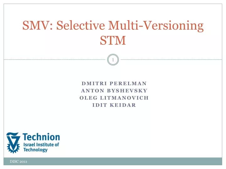 smv selective multi versioning stm