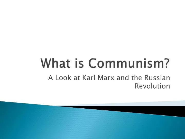 what is communism