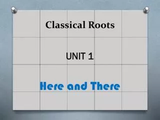 Classical Roots