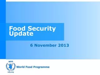 Food Security Update