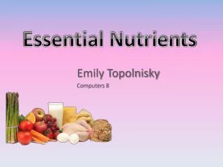essential nutrients
