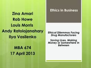 ethics in business
