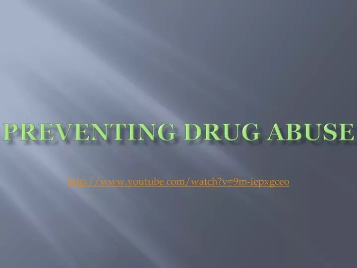 preventing drug abuse